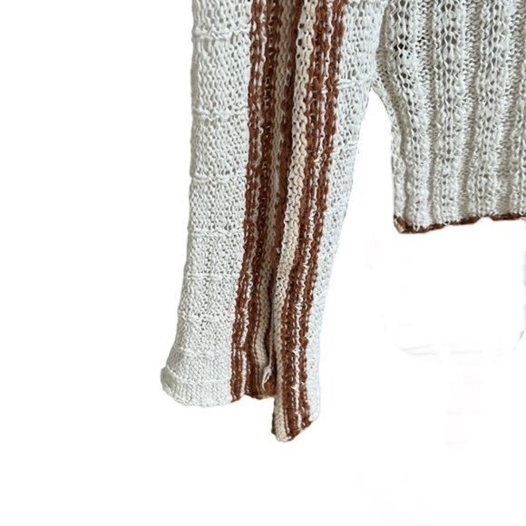 Free People Marina Bay Sweater in Natural Motif, Size Small EUC - Picture 11 of 16